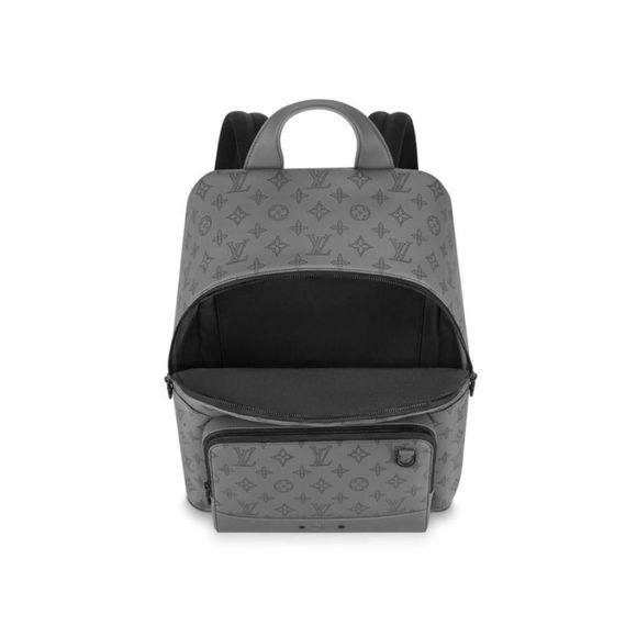 grey louis vuitton backpack PVC Damier Monogram Christopher Justin Reed The discovery backpack pm offers utilitarian refinement in monogram surplus coated canvas Men's Bags Louis Vuitton Book